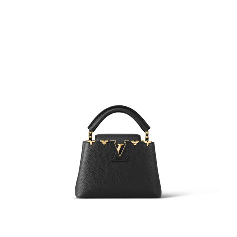 Capucines Structured Crossbody Satchels, Leather 